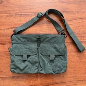Kipling Crossbody Bag Green Multiple Compartments 12.5x8.5